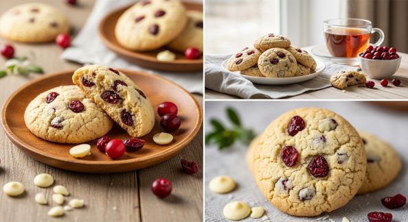 Cookies chocolat blanc et cranberries : pause gourmande