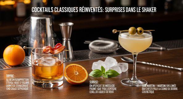 Cocktails Classiques Réinventés: Surprises dans le Shaker