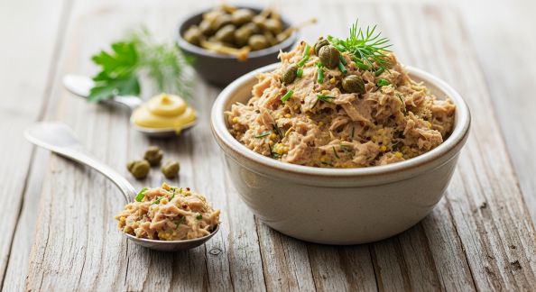 Rillettes de Thon à la Moutarde et Câpres