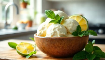 Crème glacée mojito maison : la recette facile sans alcool ni sorbetière