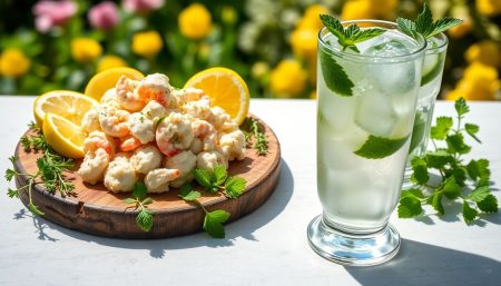 Recette facile et rafraîchissante : pâte à tartiner crabe-crevette et son cocktail de concombre