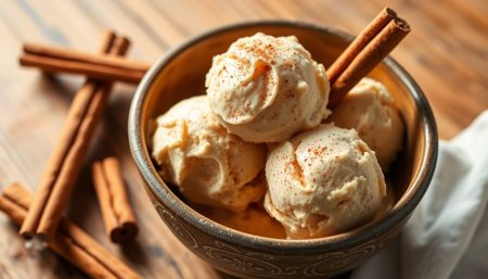 Glace à la cannelle maison sans sorbetière : la recette facile et gourmande