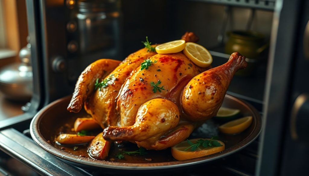 Poulet rôti au four : les secrets d'un chef pour une chair fondante et une peau dorée