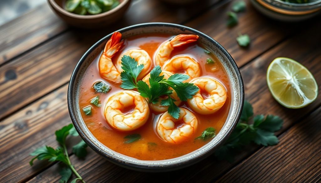 Soupe vietnamienne aux crevettes : une entrée exotique et réconfortante