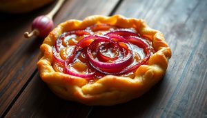 Tatin d'oignon rouge : une entrée gourmande et colorée qui va épater vos convives