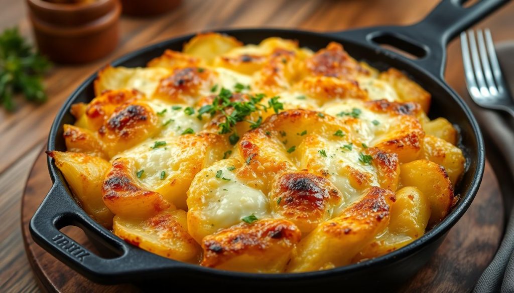 Truffade auvergnate : le mariage savoureux du fromage fondu et des pommes de terre dorées